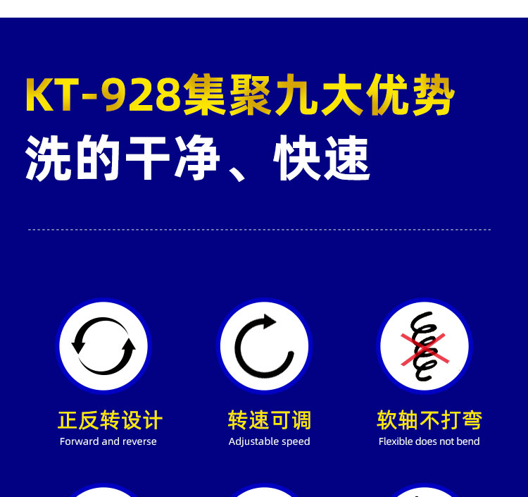 快通牌KT-928风管清扫软轴机(6)