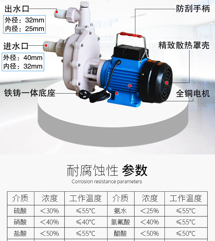 快通牌KT-HX130化学循环泵(5)